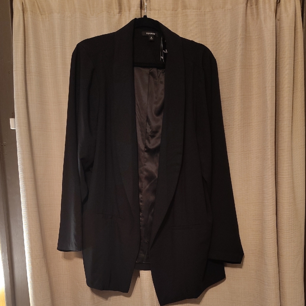Torrid Elegant Black Suit Jacket